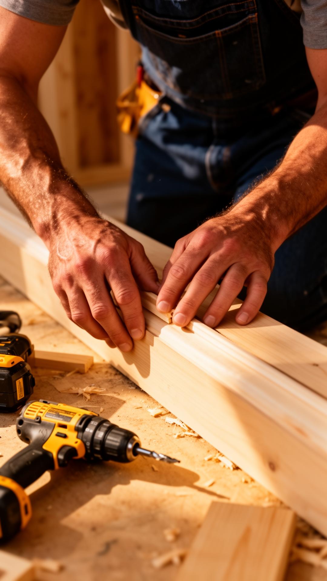 Skilled craftsman at work